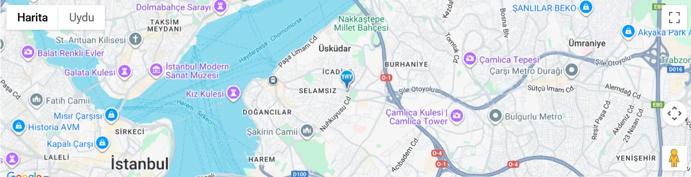Üsküdar Bilgisayar Harita